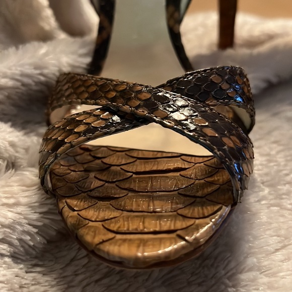 ALEXANDRE BIRMAN Whiskey Brown Heels - Picture 4 of 12